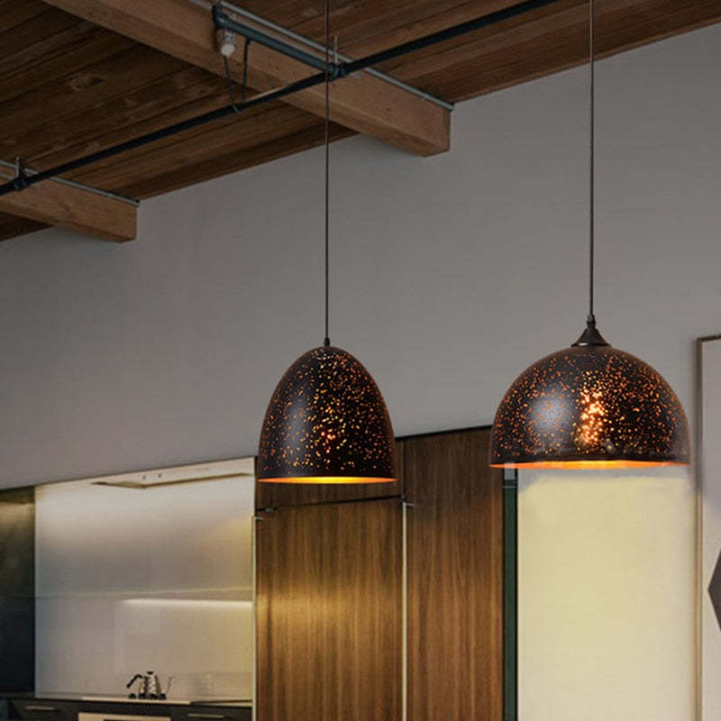 Alessio Geometry Pendant Light, 7 Style - Lamp Copper