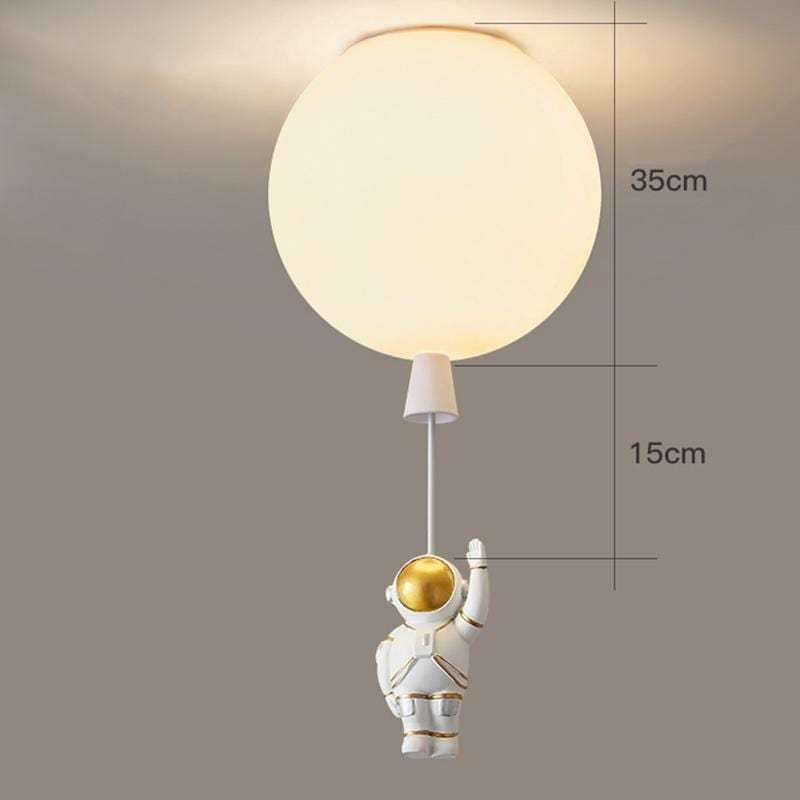 Aria Astronaut Balloon Flush Mount Ceiling Light, L 20/25/30/35cm - Lamp Copper