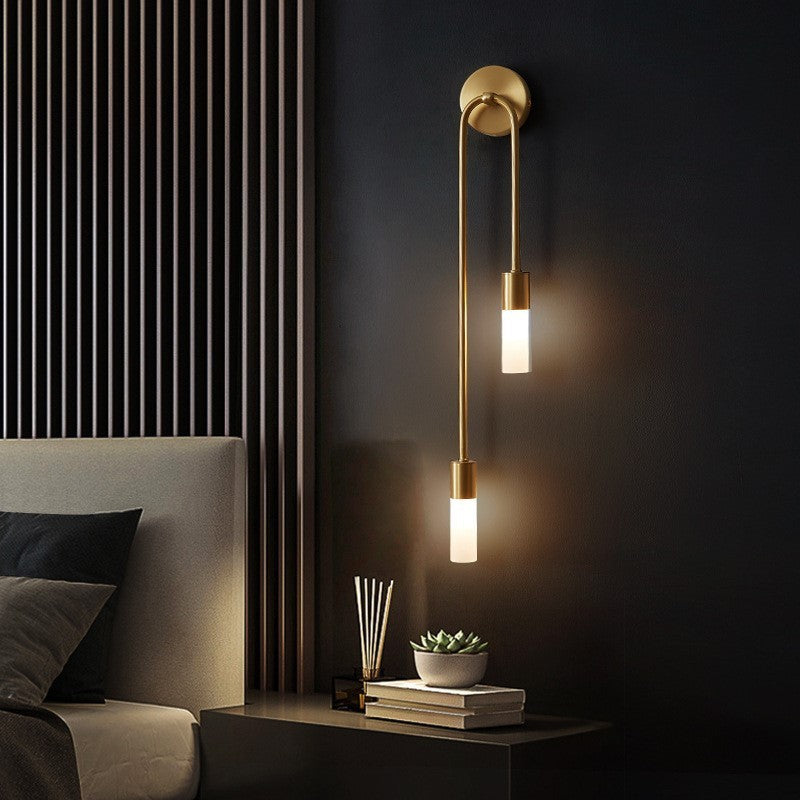 Rime Modern Wall Sconce for Bedeside Gold 2 PCS - Lamp Copper