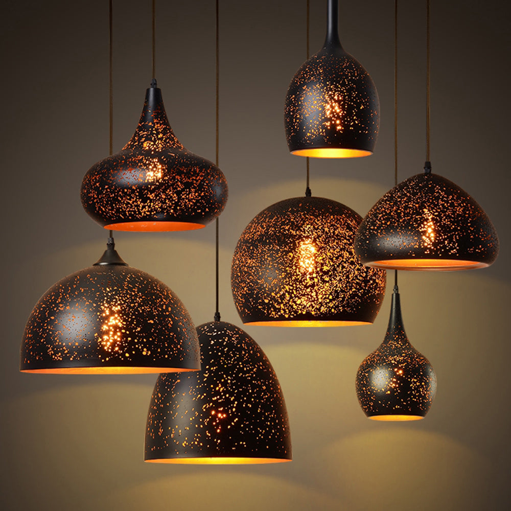 Alessio Geometry Pendant Light, 7 Style - Lamp Copper