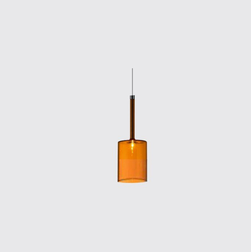 Valentina Minimalist Modern Glass LED Pendant Light, 3 Style - Lamp Copper