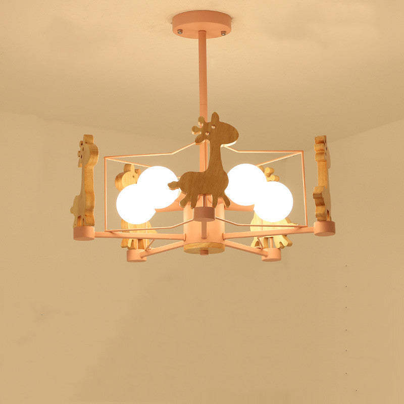 Arisha Giraffes LED Flush Mount Ceiling Light - Lamp Copper