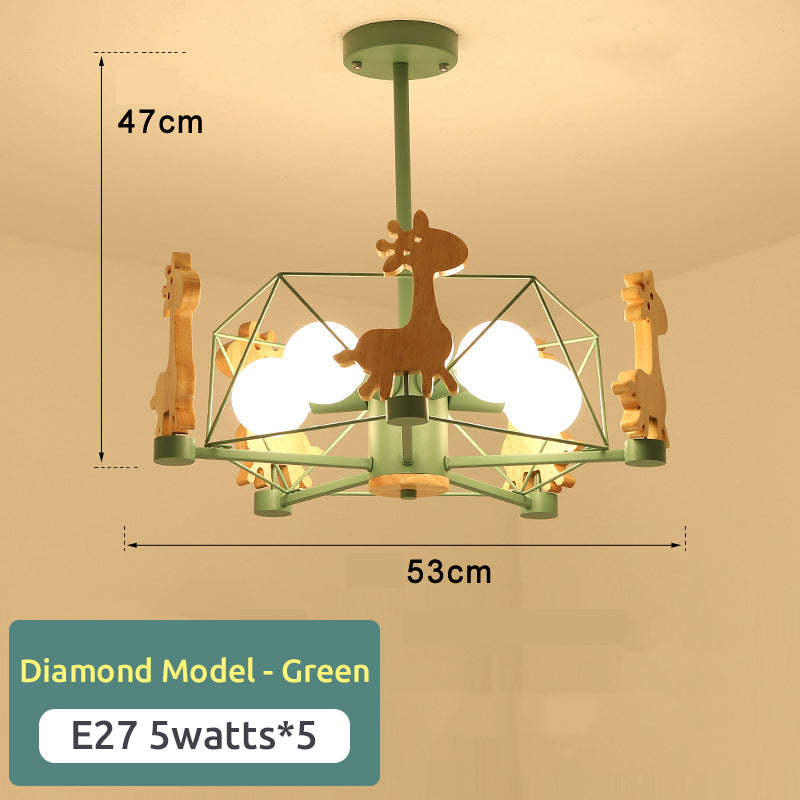 Arisha Giraffes LED Flush Mount Ceiling Light - Lamp Copper