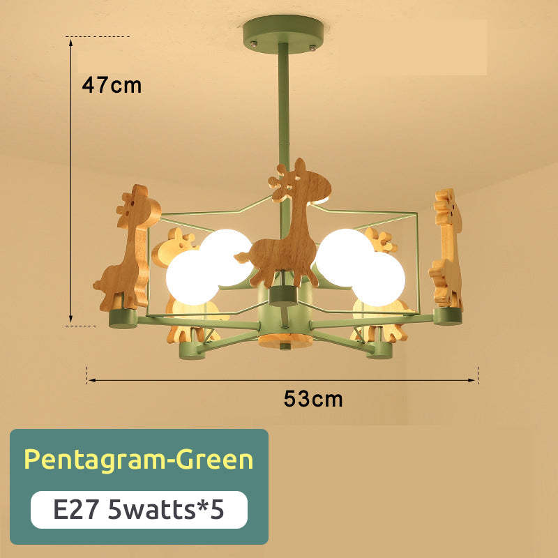Arisha Giraffes LED Flush Mount Ceiling Light - Lamp Copper
