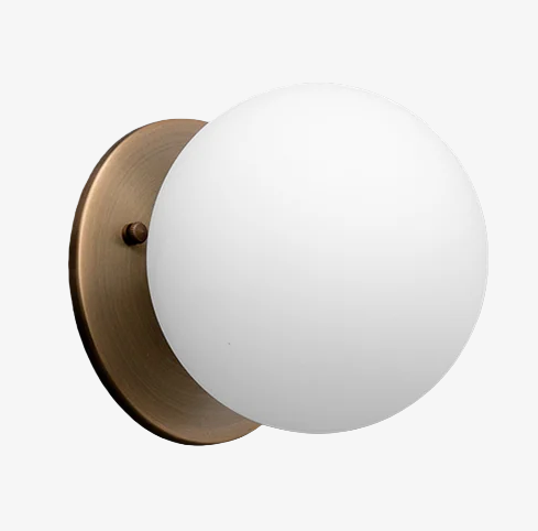 Pearl Wall Lamp Brass&Glass