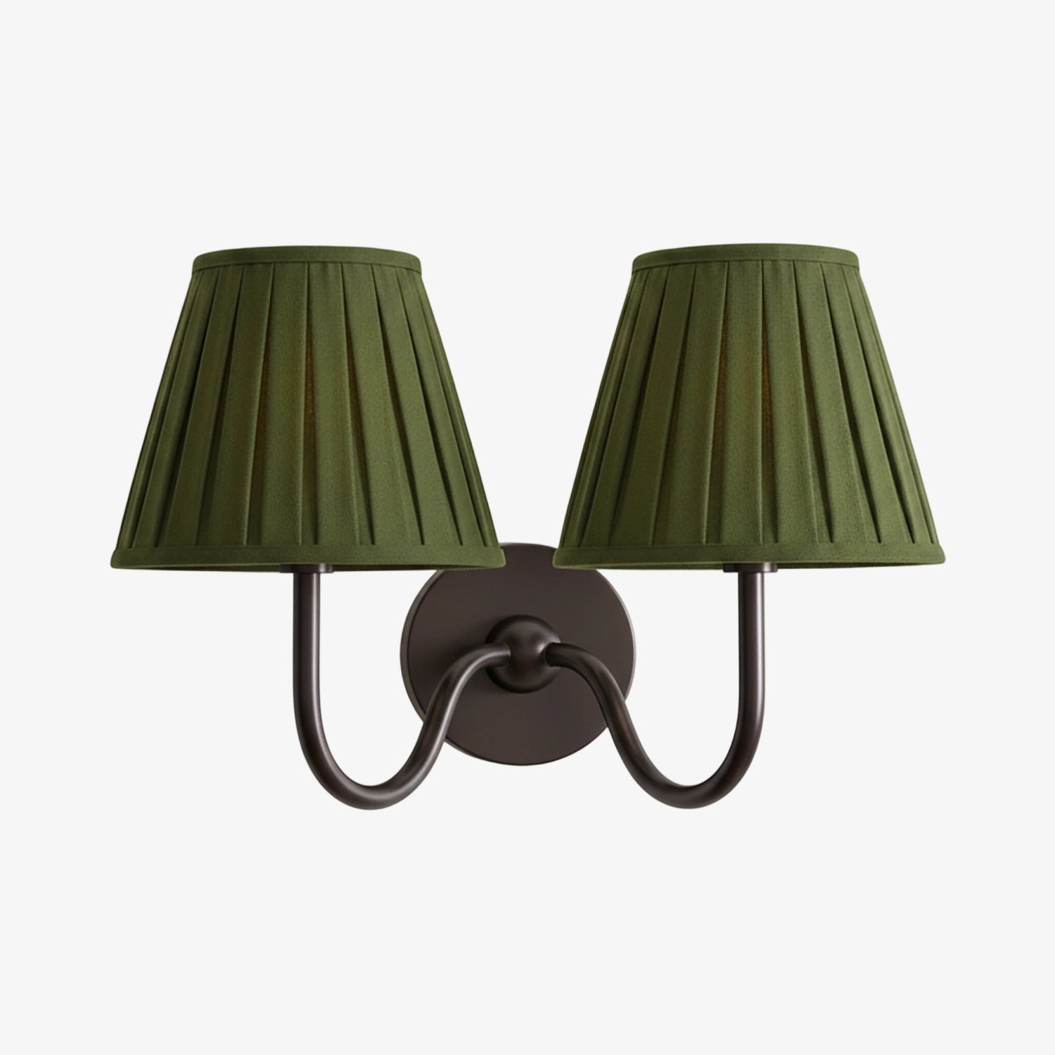 Grace Brass Linen Wall Lamp