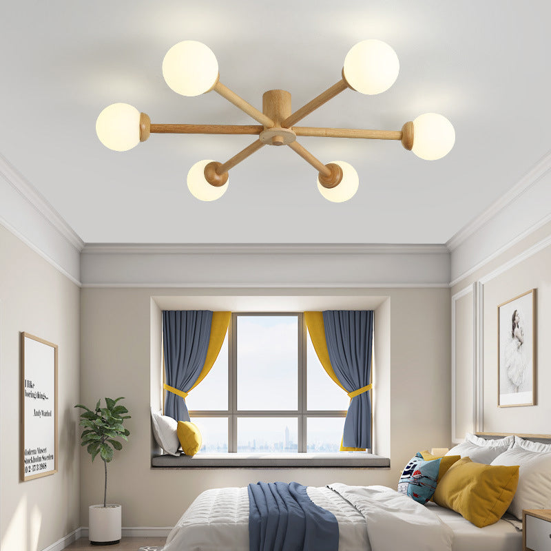 Muto Ceiling Light, Dimmable 6/8 Head - Lamp Copper