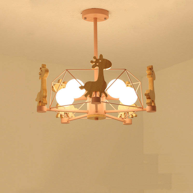 Arisha Giraffes LED Flush Mount Ceiling Light - Lamp Copper