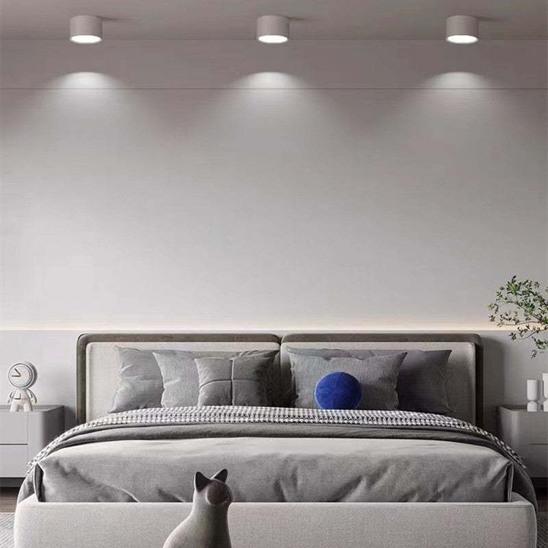 Jojo Cylindrical Flush Mount Ceiling Light - Lamp Copper