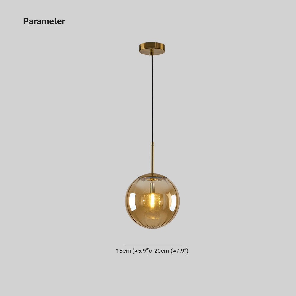 Lexa Pendant Light Glass - Lamp Copper
