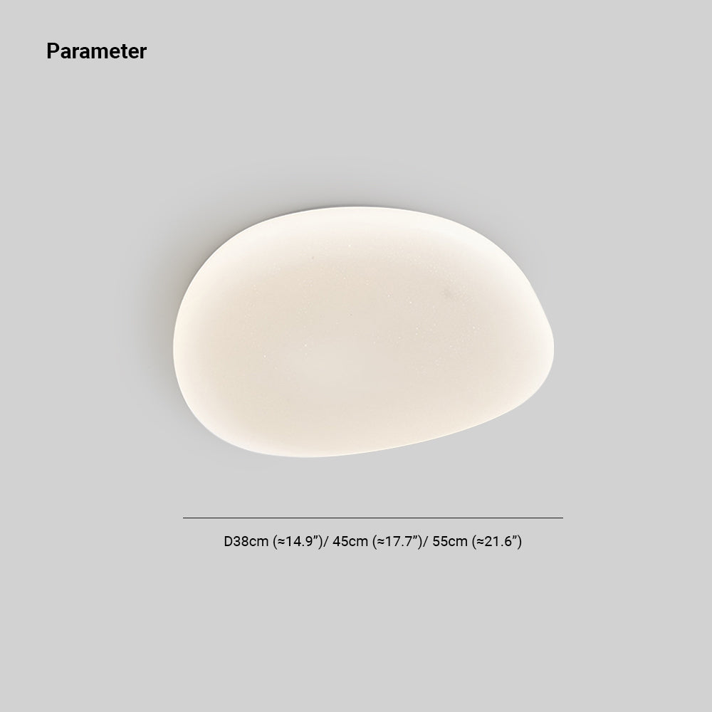 Sayu Flush Mount Ceiling Light, Pebbles Shape - Lamp Copper