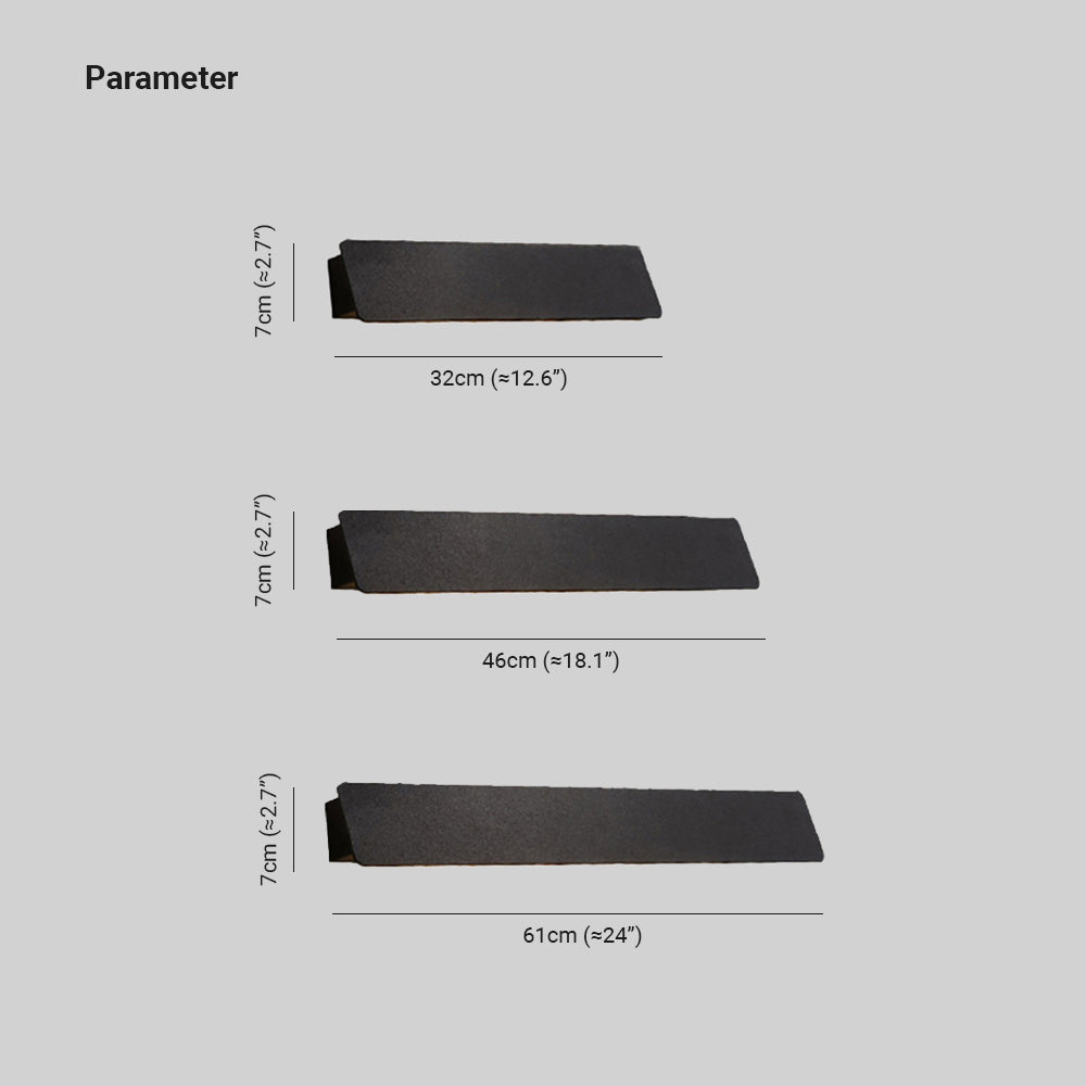 Ray Industrial Linear Metal Outdoor Wall Lamp, Black/White - Lamp Copper