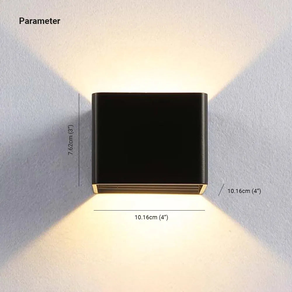 Aira Indoor Wall Lamp Square Colorful - Lamp Copper