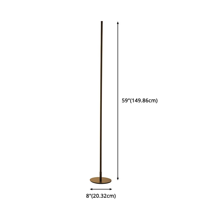 Mira Modern Minimalist Linear Floor Lamp - Lamp Copper