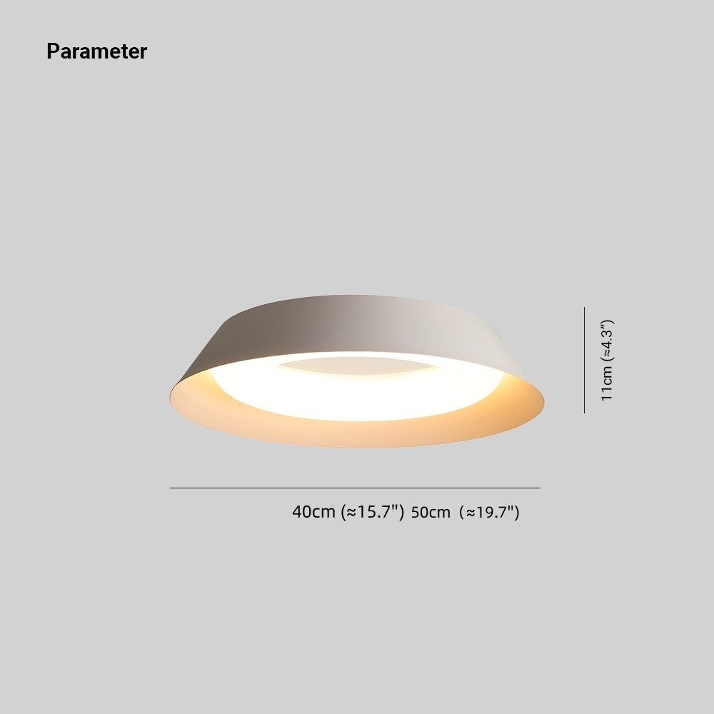 Arisha Nordic Bowl Metal/Acrylic Flush Mount Ceiling Light, White - Lamp Copper