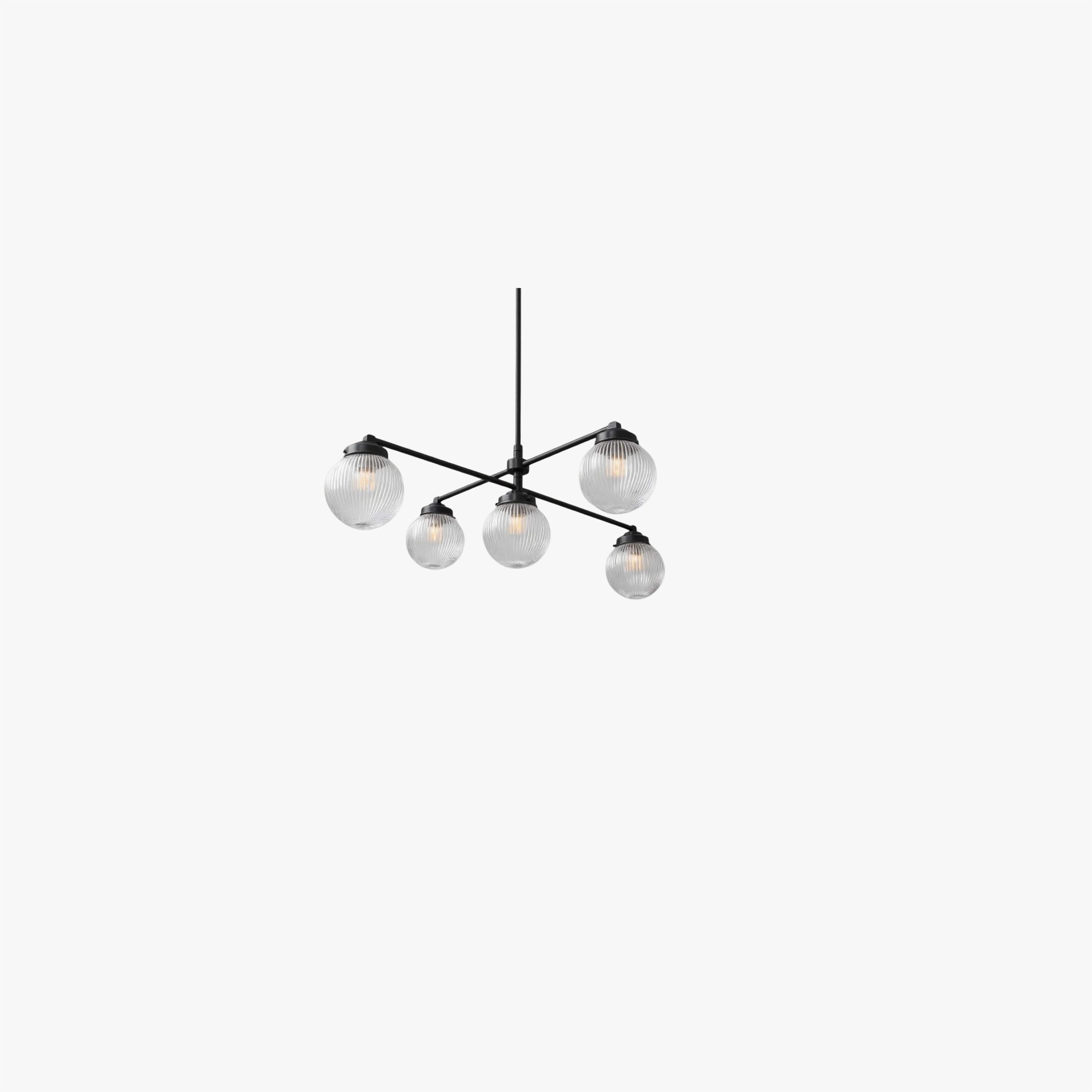 Pearl Multi-Light Brass Chandelier