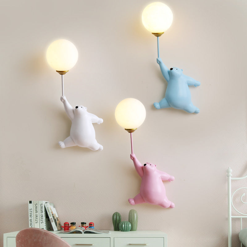 Bear Balloon Wall Reading Lamp - Lamp Copper