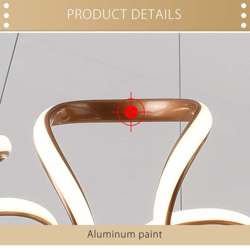 Clyra Modern Irregular Flower Pendant Light, 3 Colors - Lamp Copper