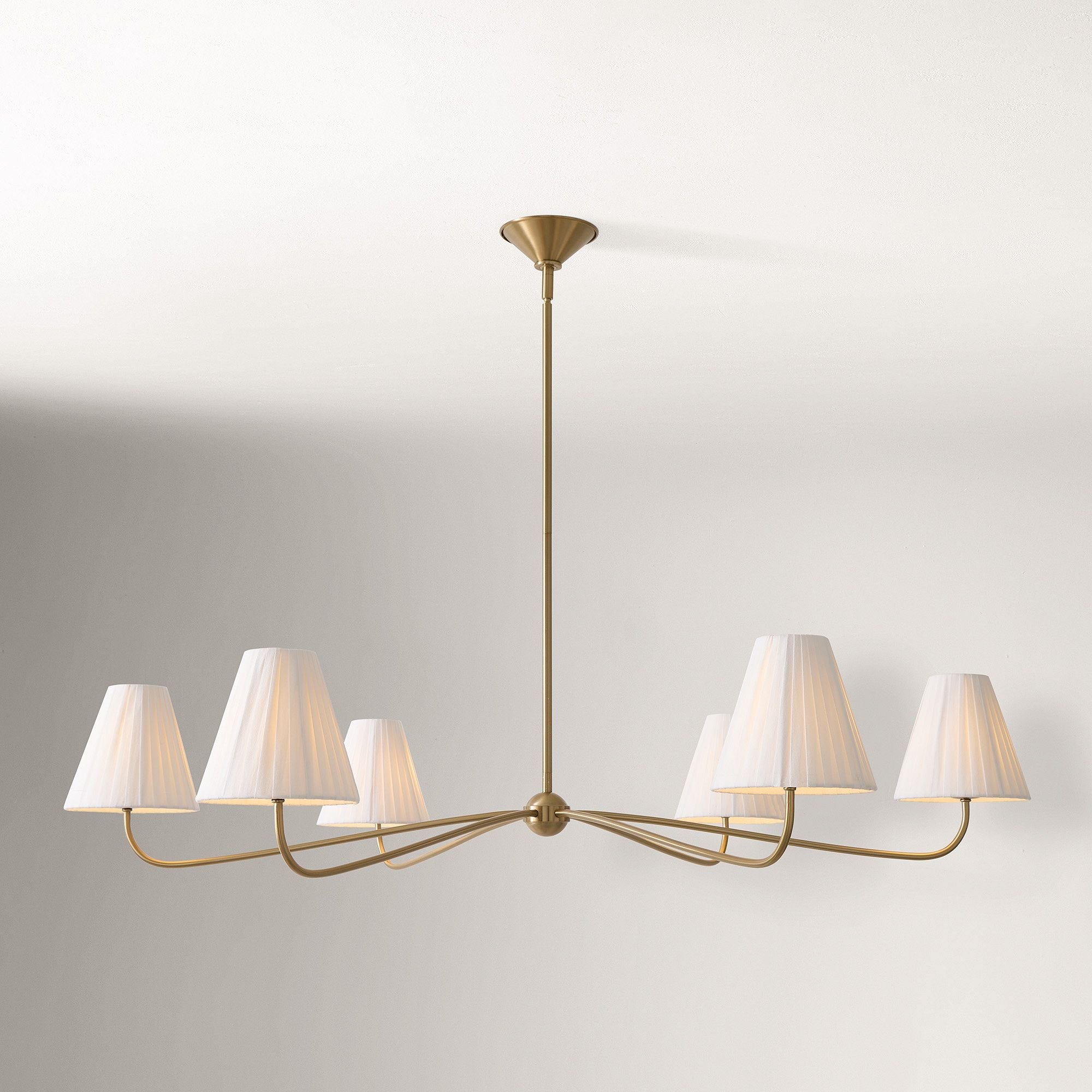 Fibura Pleated Shade Chandelier for Traditional Dining Room