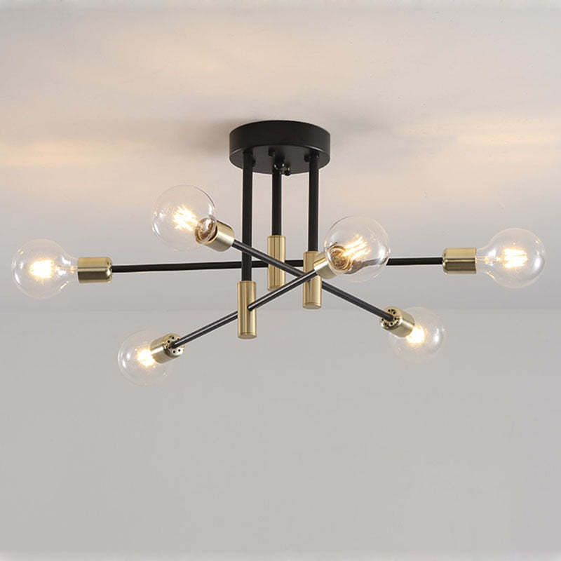 Lindsy Retro Satellite Shape Ceiling Light - Lamp Copper