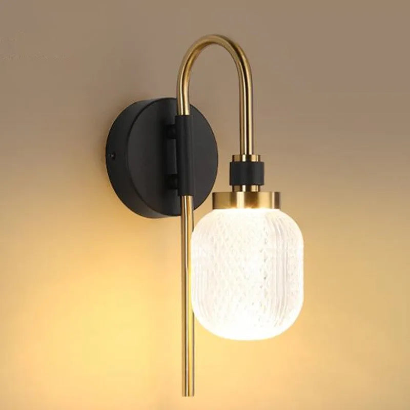 Ardo Modern Metal/Acrylic Wall Lamp, 2 Style - Lamp Copper
