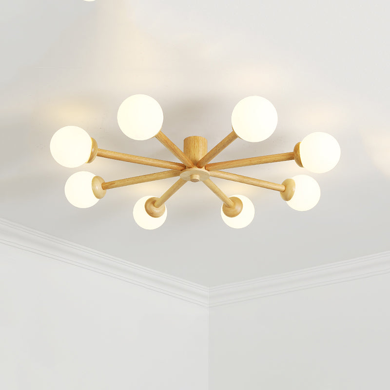 Muto Ceiling Light, Dimmable 6/8 Head - Lamp Copper