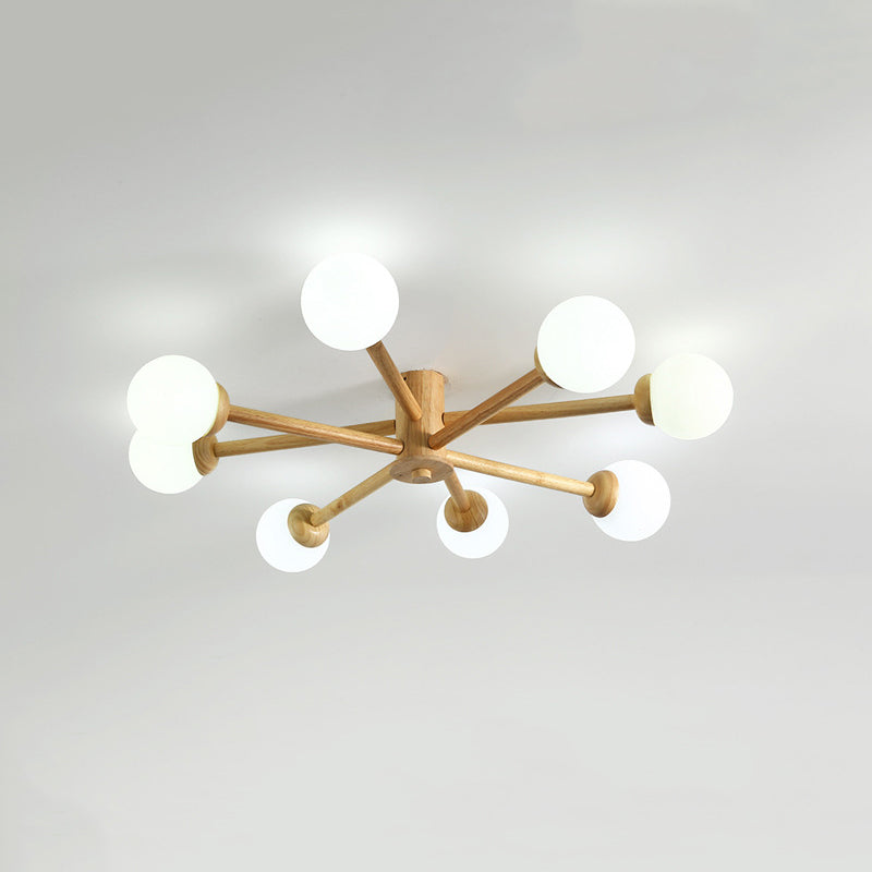 Muto Ceiling Light, Dimmable 6/8 Head - Lamp Copper