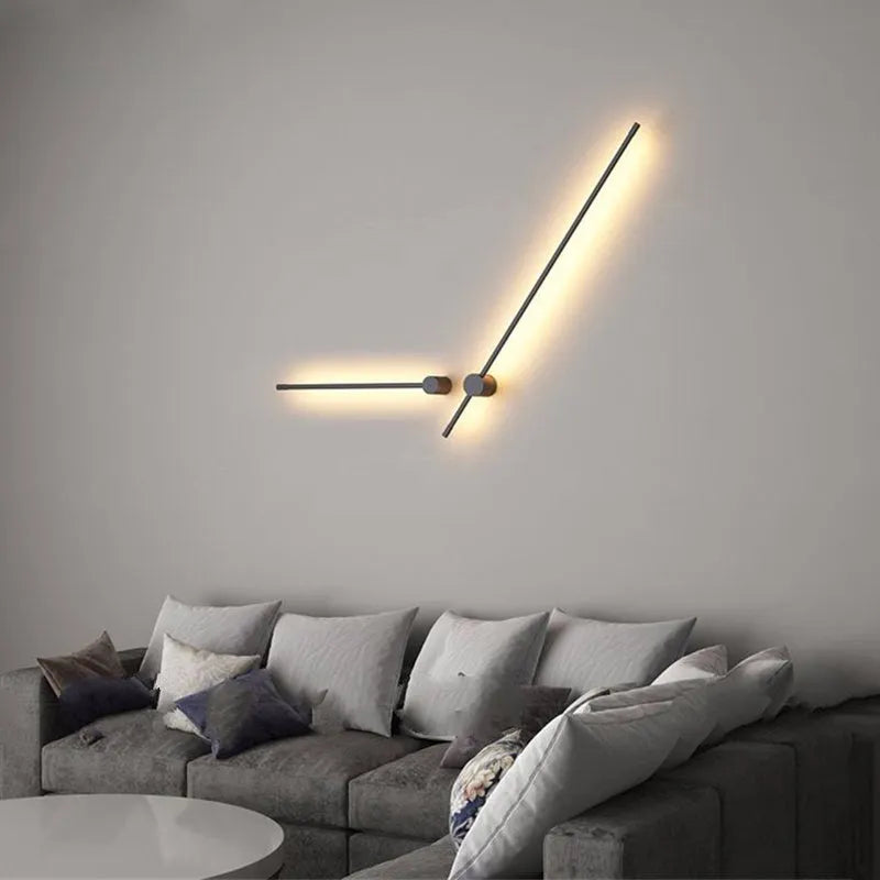 Eonix Minimalist Rotatable Linear Outdoor Wall Lamp, Black - Lamp Copper