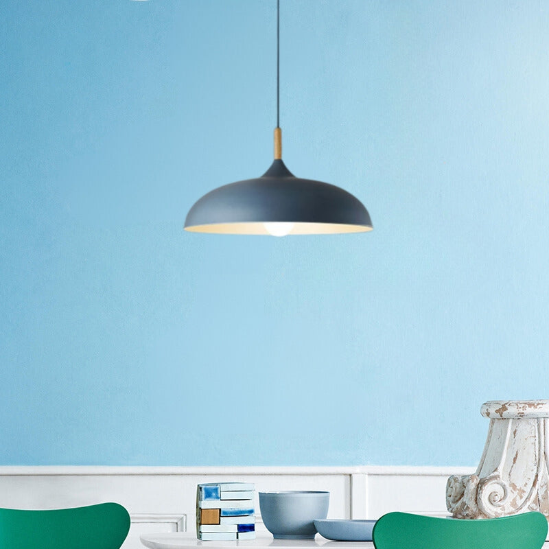 Aria Modern Pendant Light Dome Macaron Dining Room - Lamp Copper