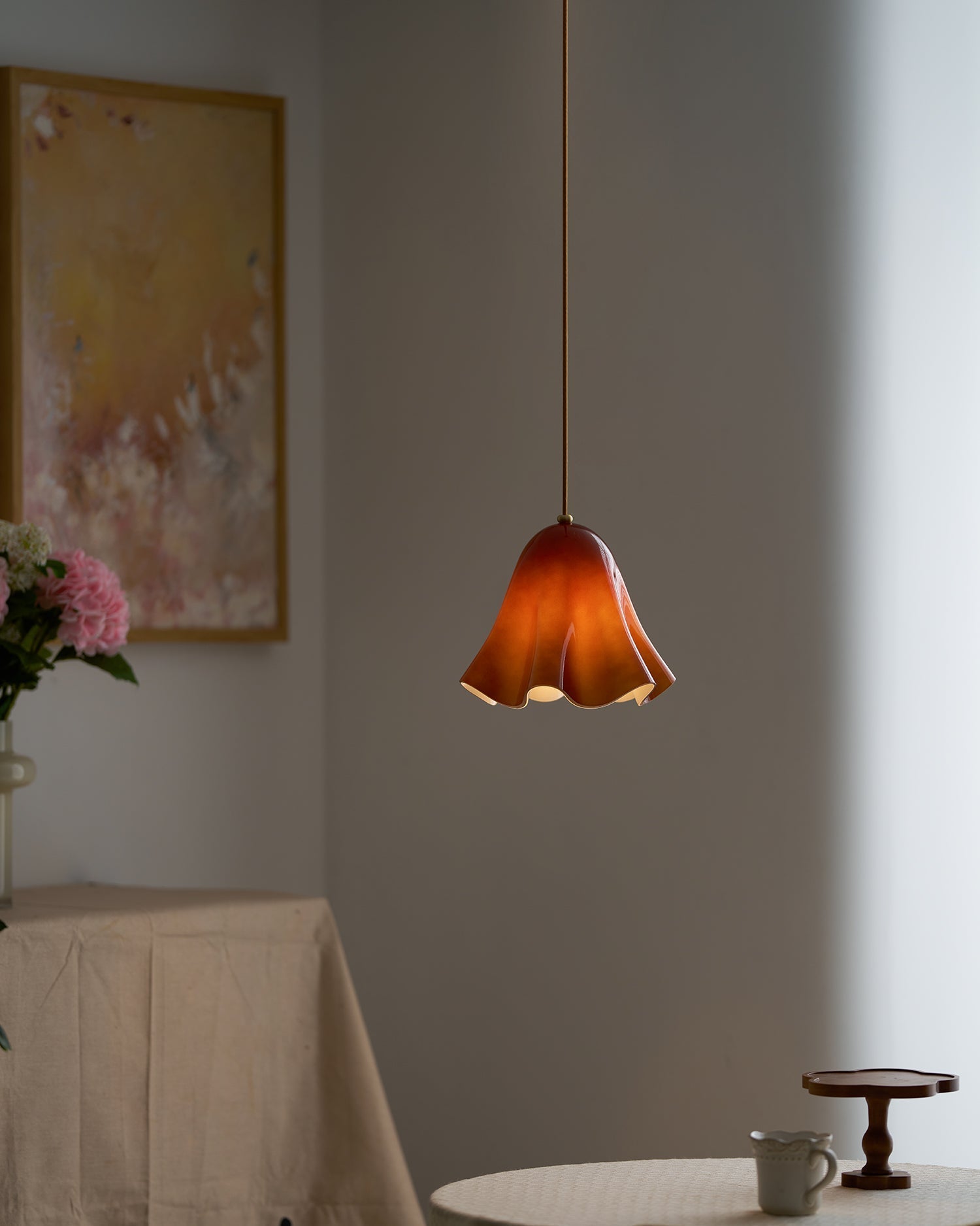 Musa Artistic Glass Modern Bloom Inspired Ceiling Lamp