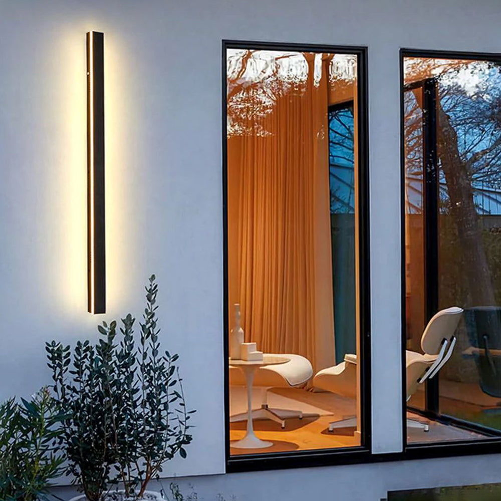 Silex Linear Outdoor Wall Lamp - Lamp Copper