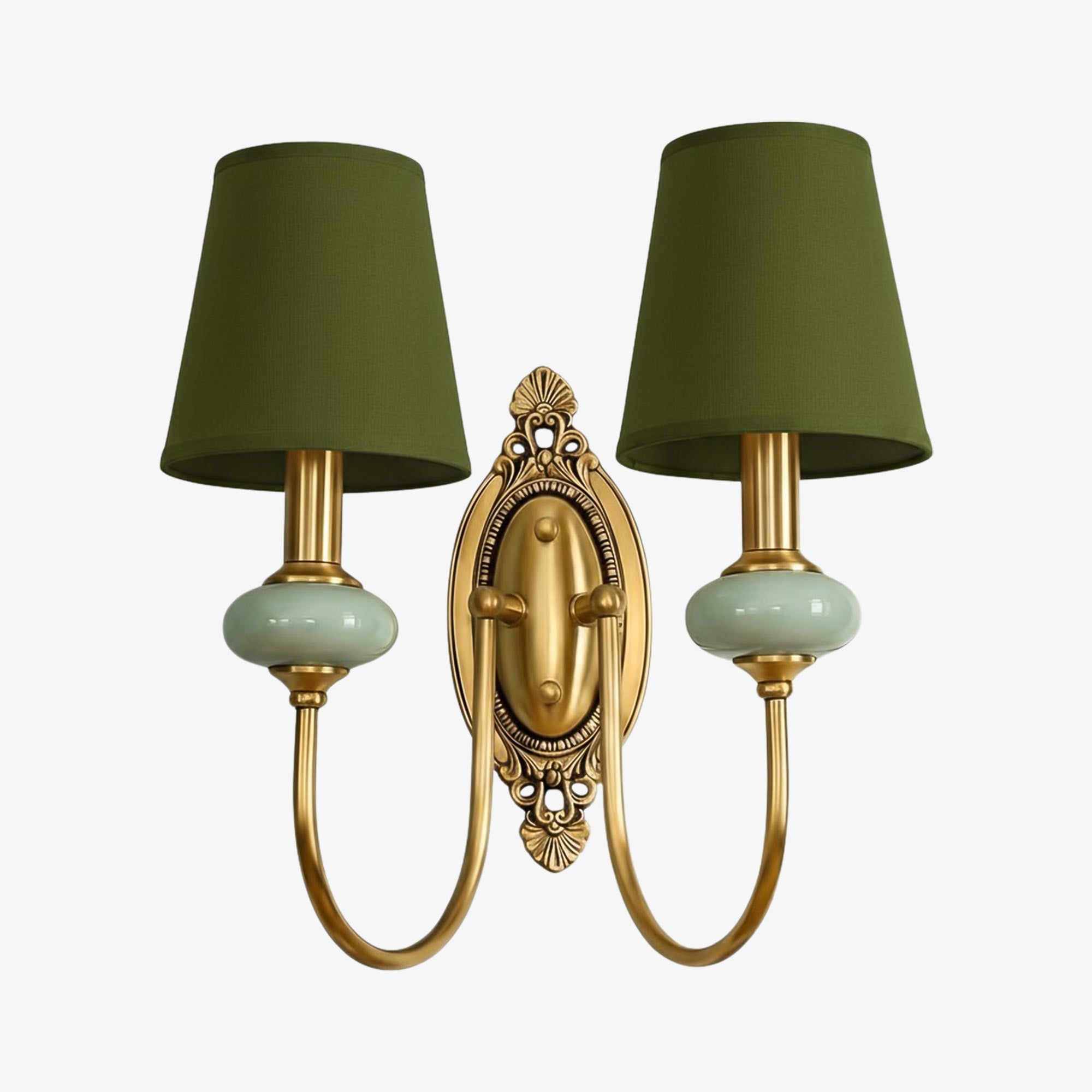 Lodge Wall Lamp Ceramic&Fabric&Metal