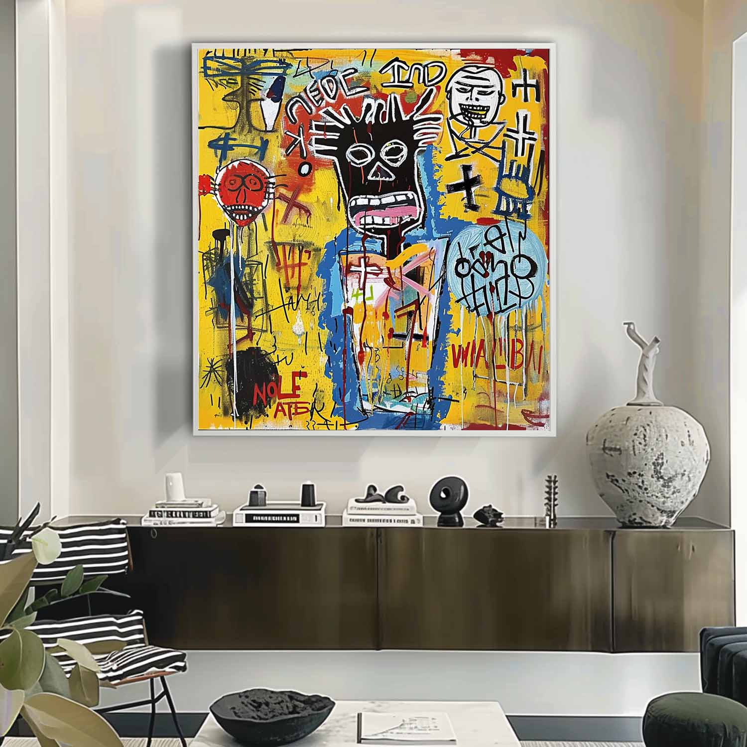 Fuffy Abstract Graffiti Art - Lamp Copper