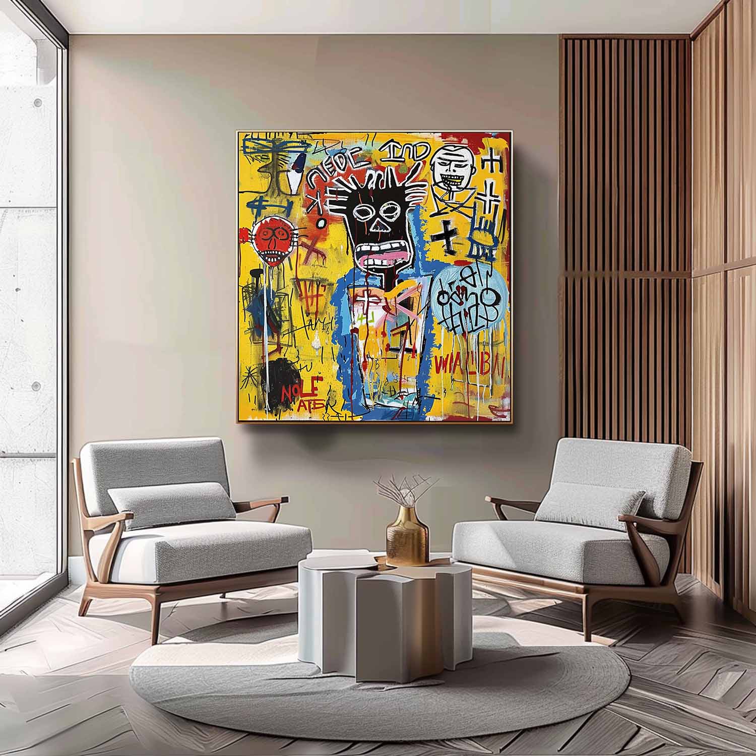 Fuffy Abstract Graffiti Art - Lamp Copper