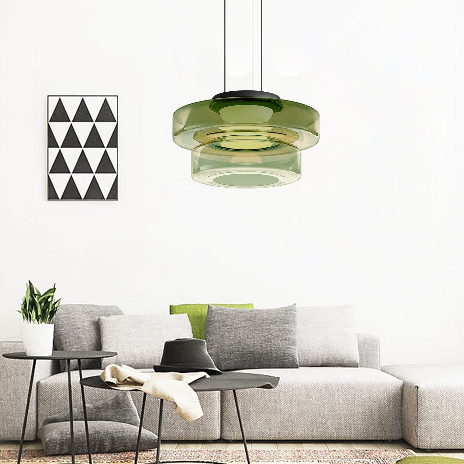 Jojo Glass Pendant Light Multi-tiered Structure - Lamp Copper