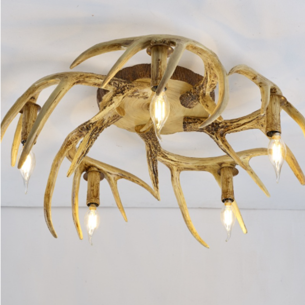 Silva LED Pendant Light/Flush Mount Ceiling Light Resin Metal Bedroom - Lamp Copper