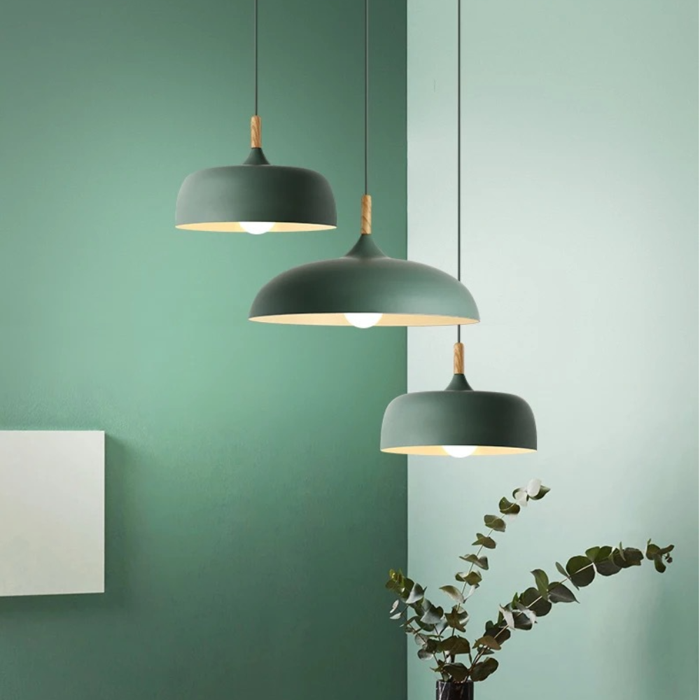 Aria Modern Pendant Light Dome Macaron Dining Room - Lamp Copper