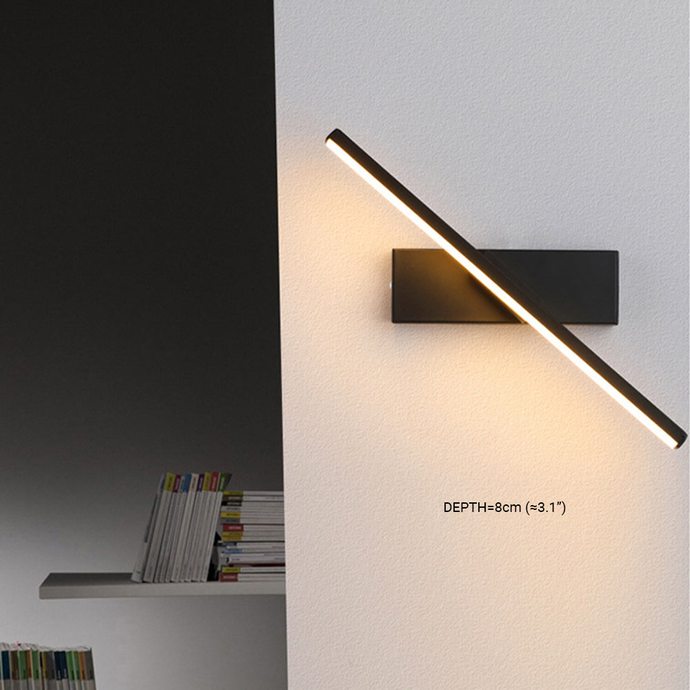 Struve Rotatable Wall Lamp for Bedroom, Black/White - Lamp Copper