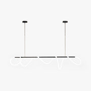 Arisha Curved & Linear Semi Flush Mount Ceiling Light, Gold - Lamp Copper