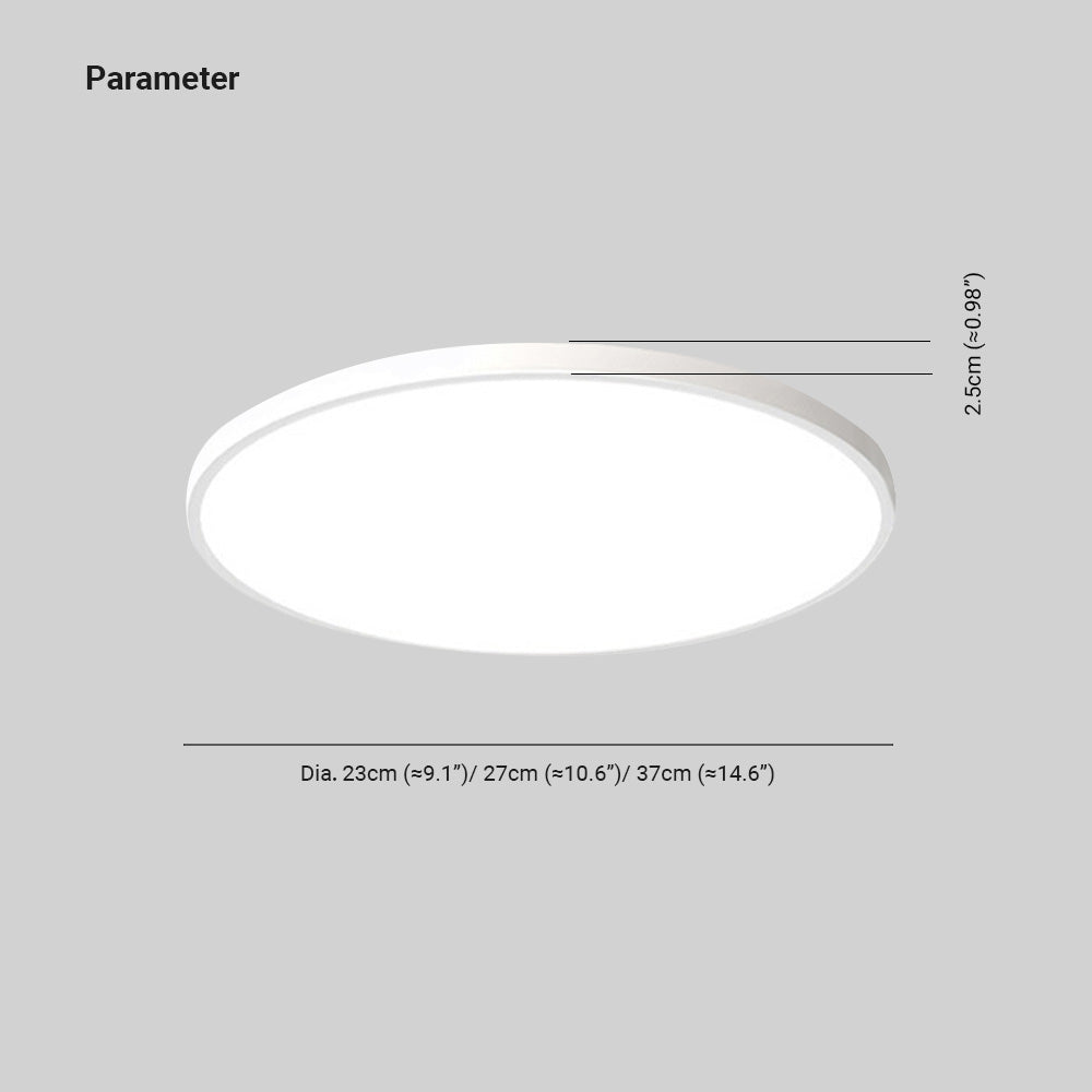 Yani Round Bathroom Led Ceiling Light - Lamp Copper