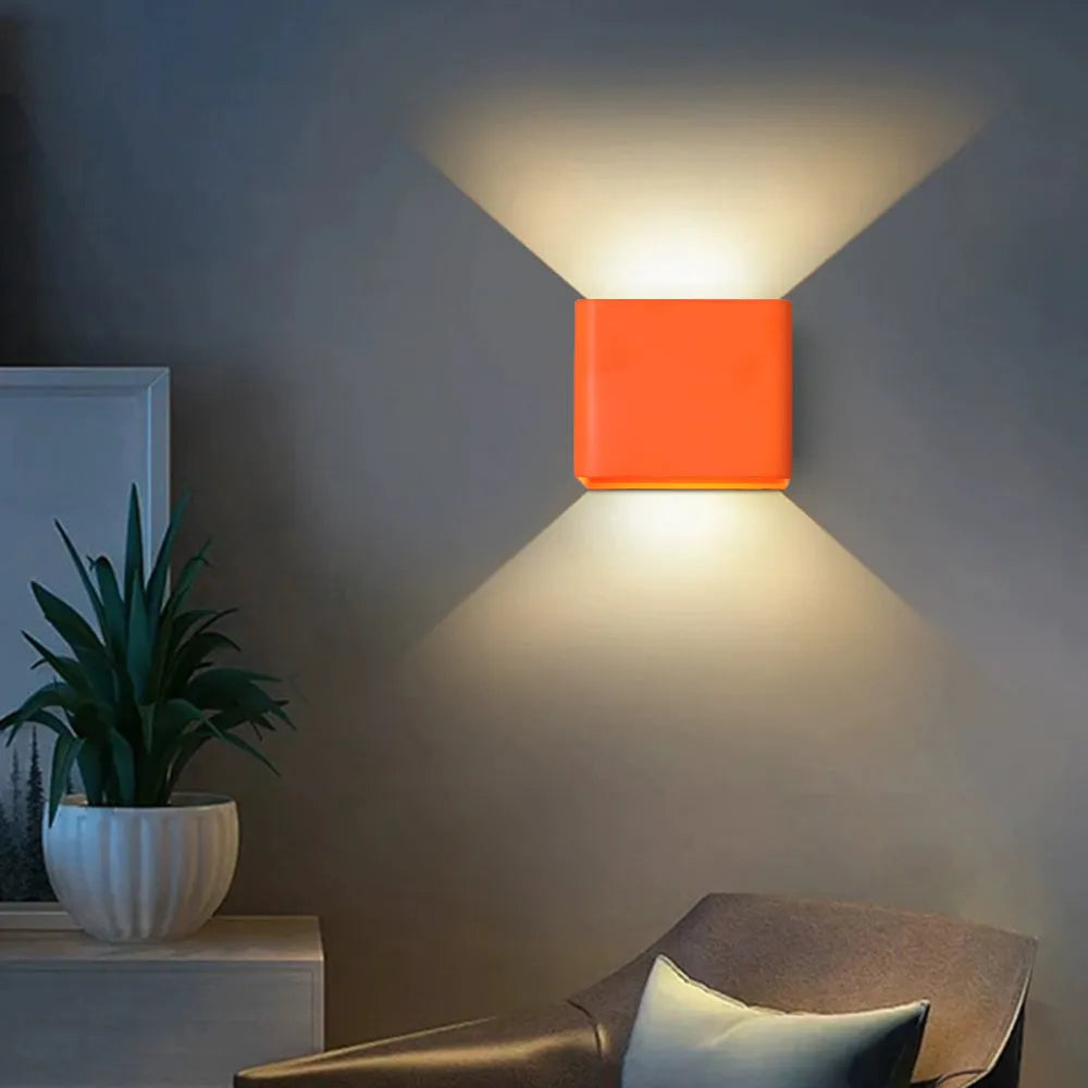 Aira Indoor Wall Lamp Square Colorful - Lamp Copper