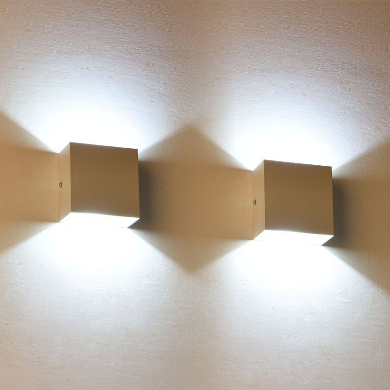 Nexu Modern Adjustable Square Outdoor Wall Lamp LED - Lamp Copper