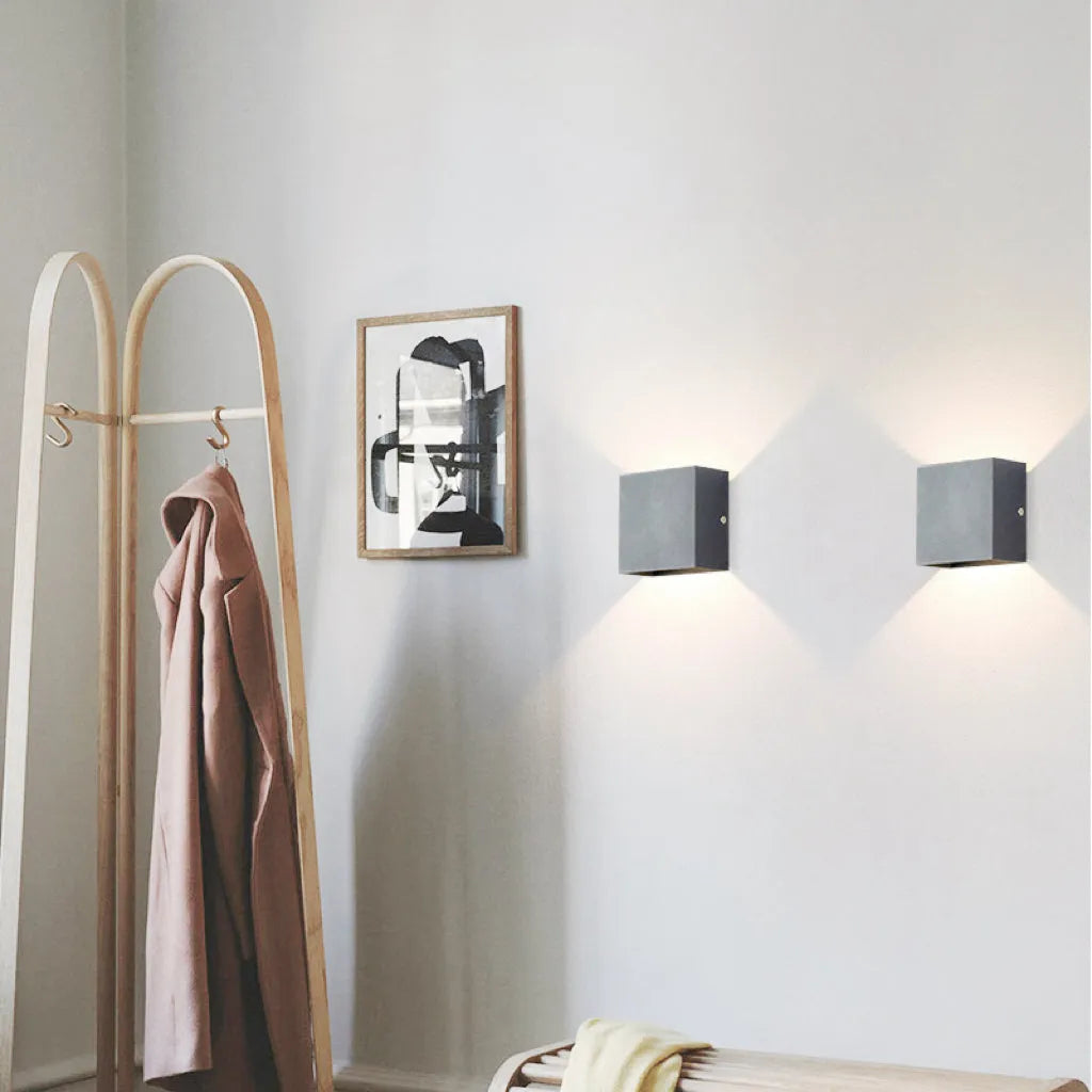 Nexu Modern Adjustable Square Outdoor Wall Lamp LED - Lamp Copper