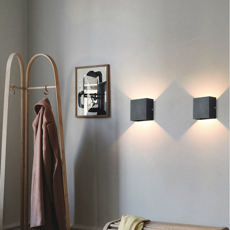 Nexu Modern Adjustable Square Outdoor Wall Lamp LED - Lamp Copper