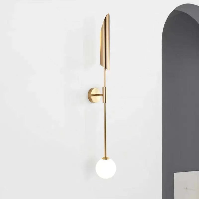 Phira Luxury Double-head Golden Scabbard Wall Lamp - Lamp Copper