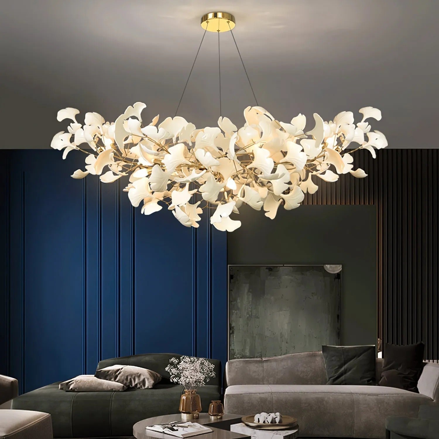 Metr Luxury Chandelier Ceramics Living Room U arc shape - Lamp Copper