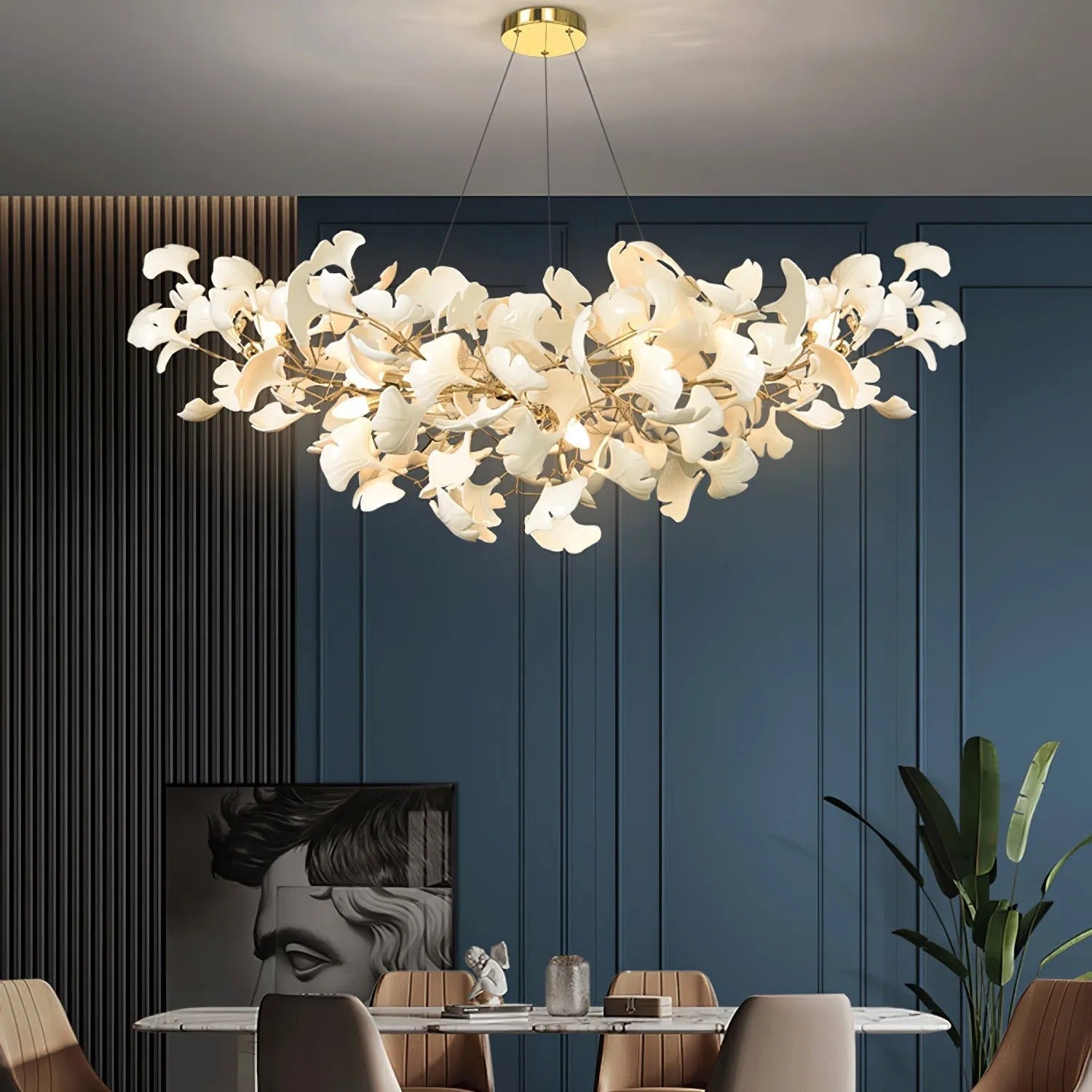 Metr Luxury Chandelier Ceramics Living Room U arc shape - Lamp Copper