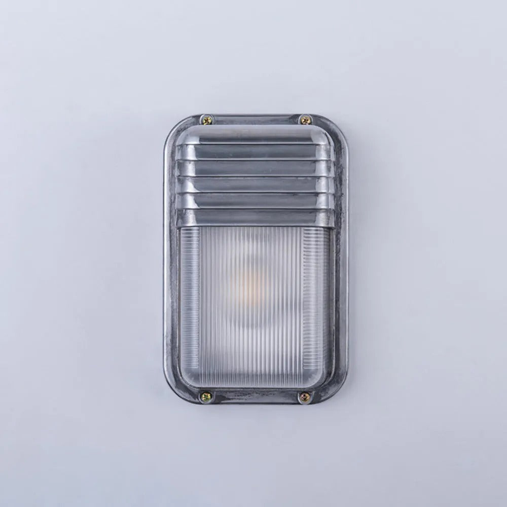 Wyre Wall Lamp Geometric Modern Metal Glass Outdoor - Lamp Copper