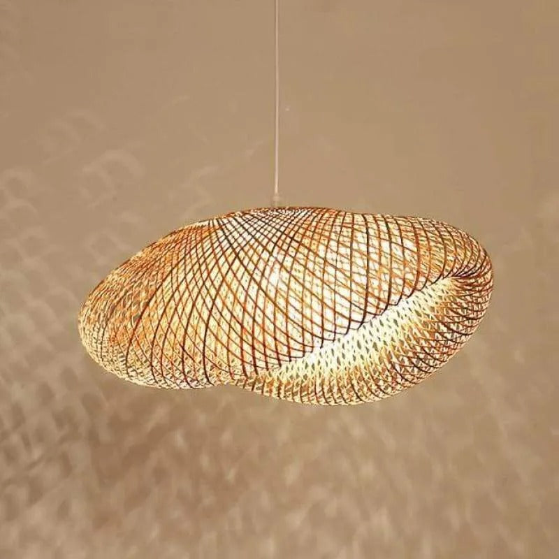 Rinwa Natural Pendant Light for Dining Room/Kitchen Island, Bamboo - Lamp Copper