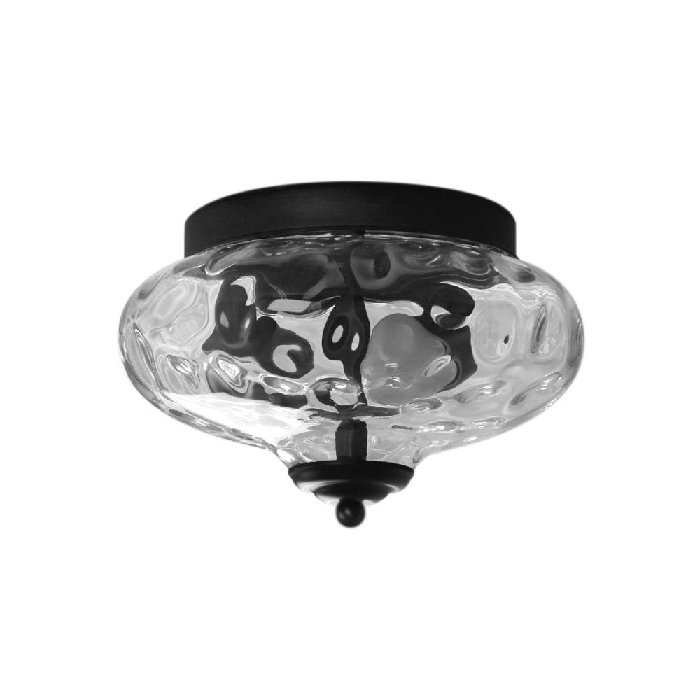 Vesila Industrial Glass Flush Mount Light - Lamp Copper